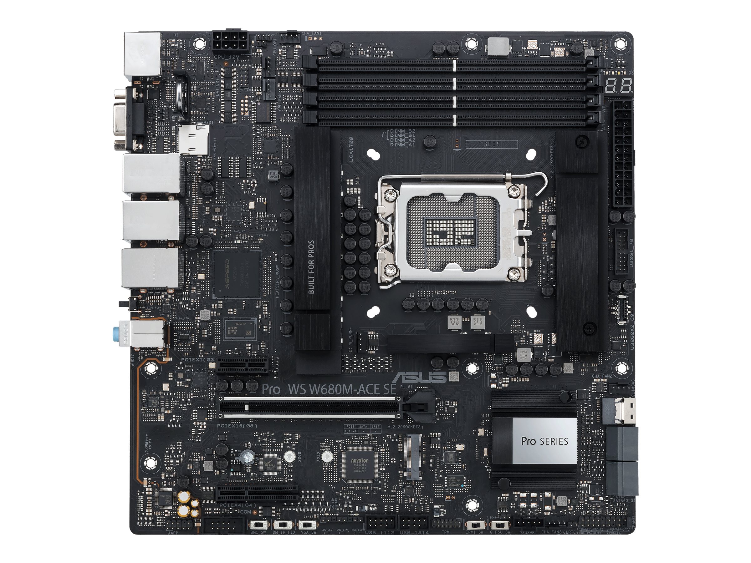 ASUS PRO WS W680M-ACE SE Micro-ATX LGA1700 sokkel Intel W680