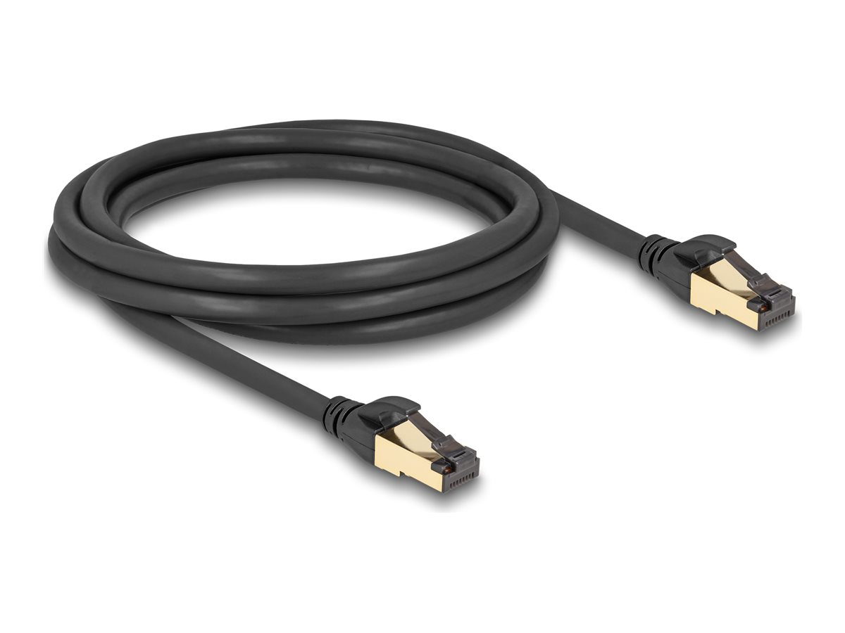 DeLOCK CAT 7 (kabel)/CAT 6a (stikforbindelser) S/FTP 2m Netværkskabel Sort