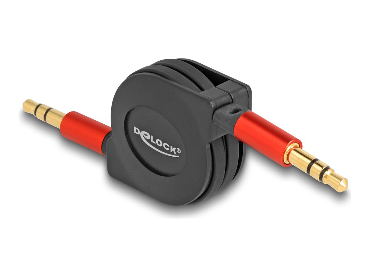 Delock Audiokabel 90cm Sort Rød