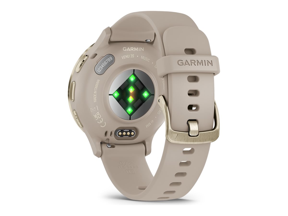 Garmin Venu 3S 41 mm Beige Guld SmartWatch