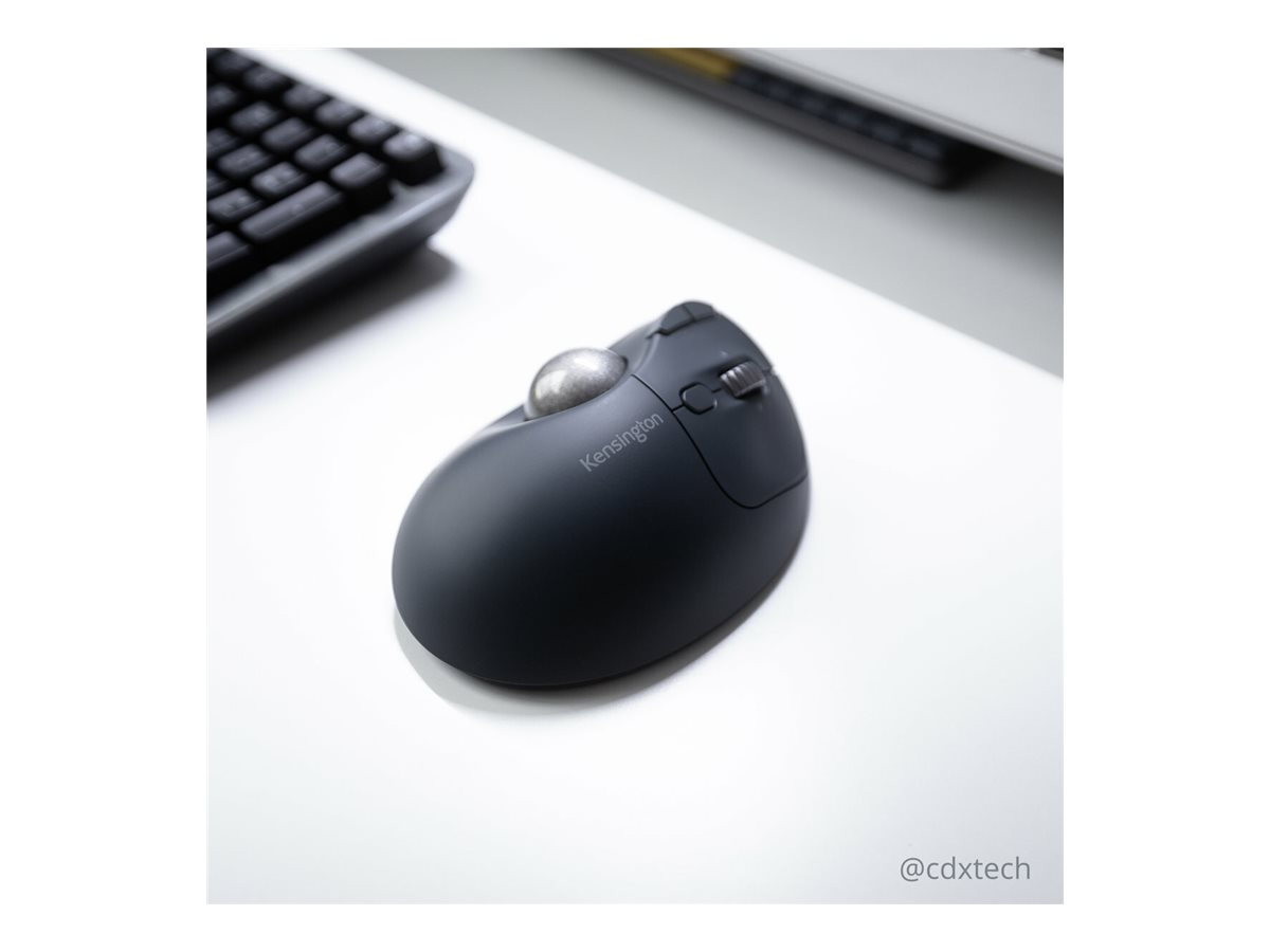 Kensington Pro Fit Ergo TB550 Trackball Optisk Trådløs Sort Blå