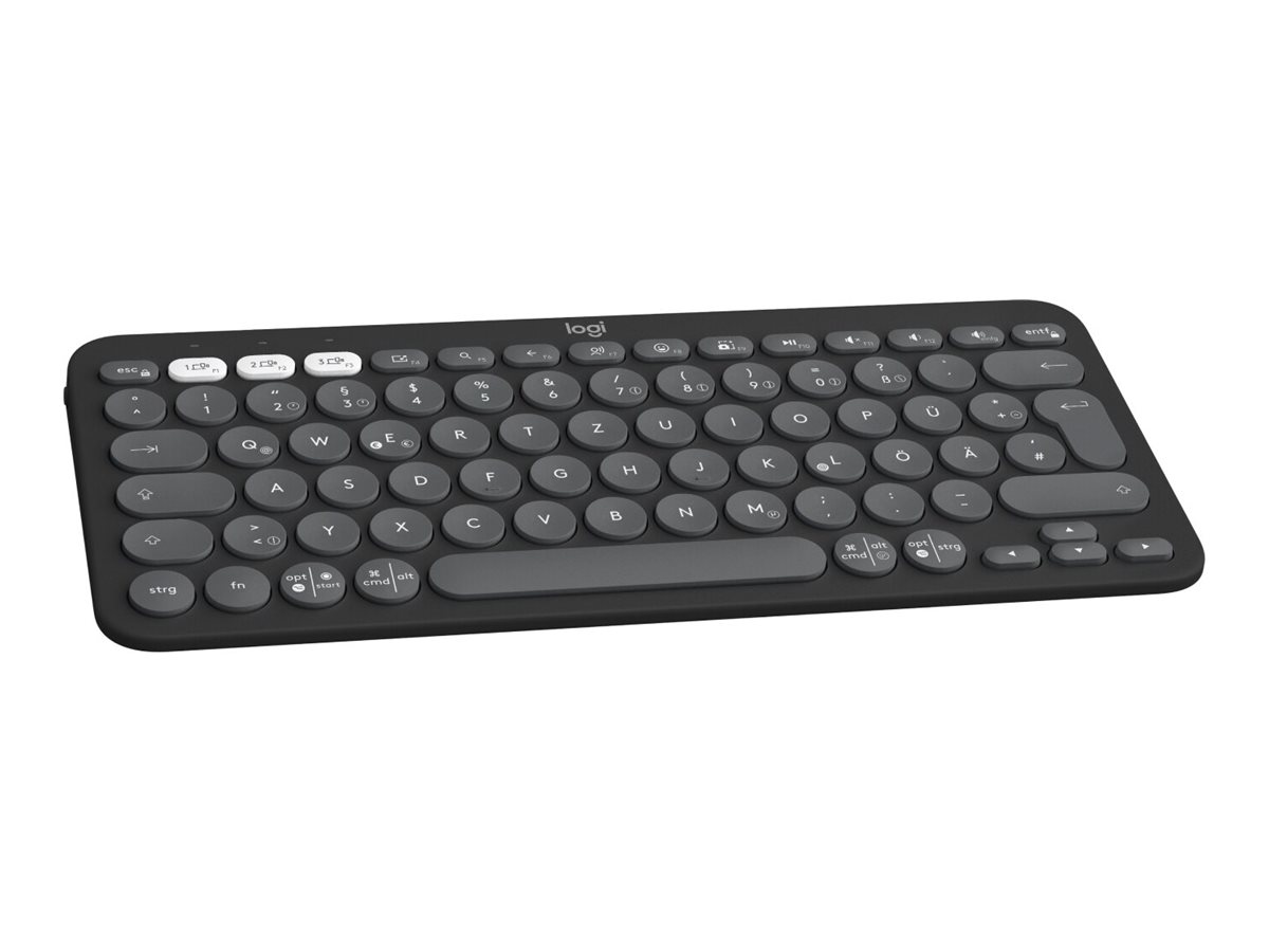 Logitech Pebble Keys 2 K380s Tastatur Saks Trådløs Tysk