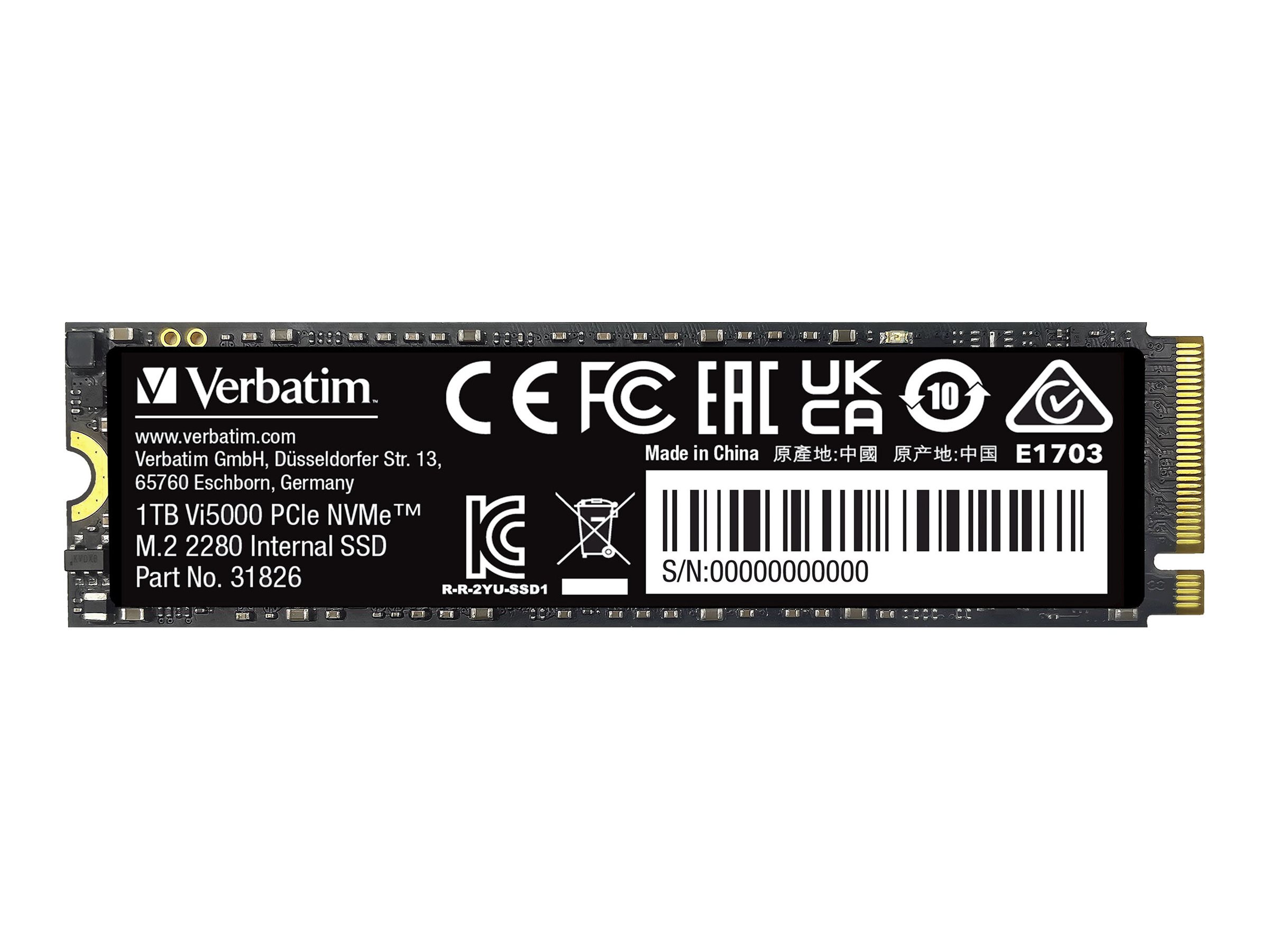 Verbatim SSD Vi5000 1TB M.2 PCI Express 4.0 x4