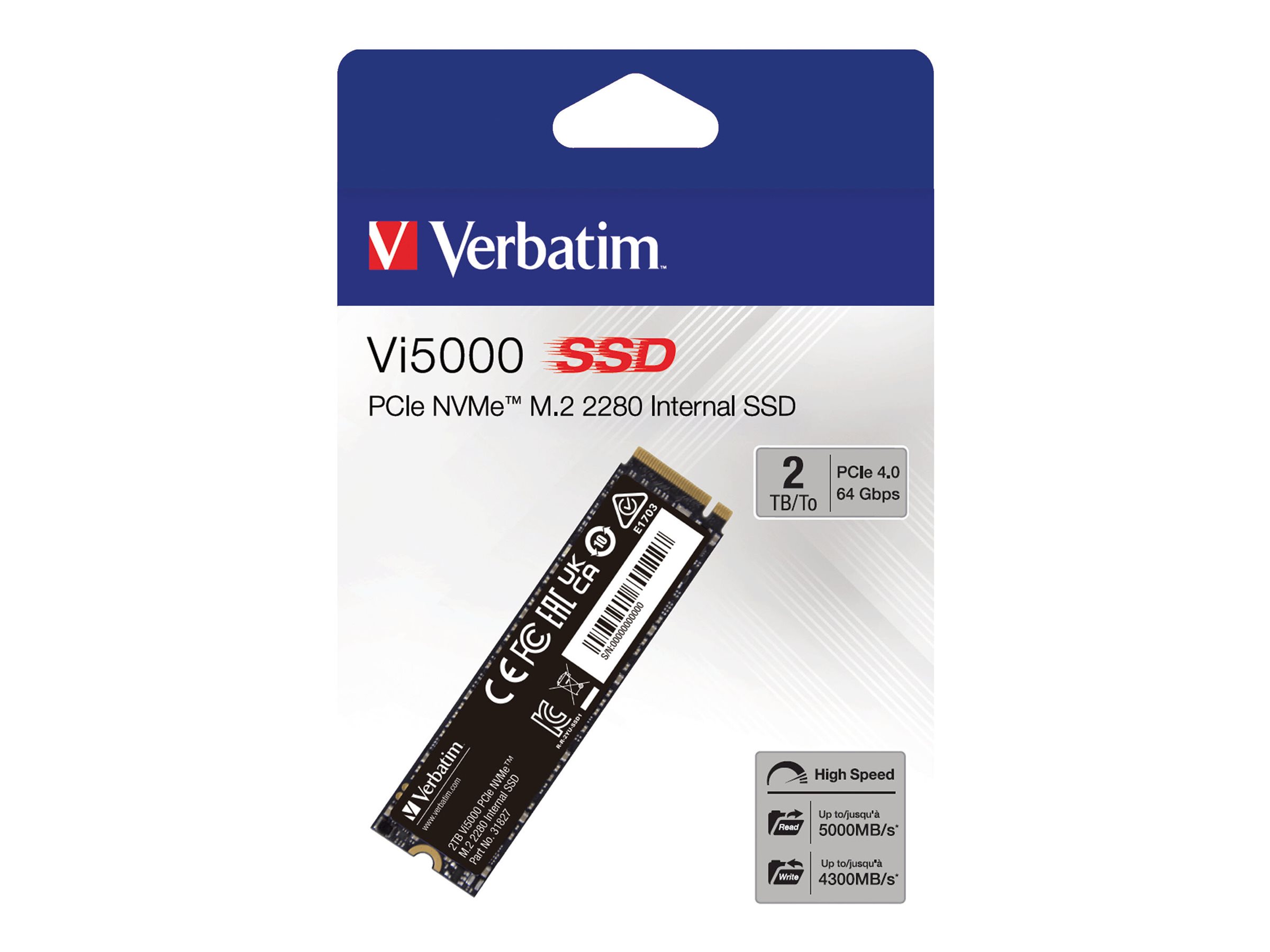 Verbatim SSD Vi5000 2TB M.2 PCI Express 4.0 x4