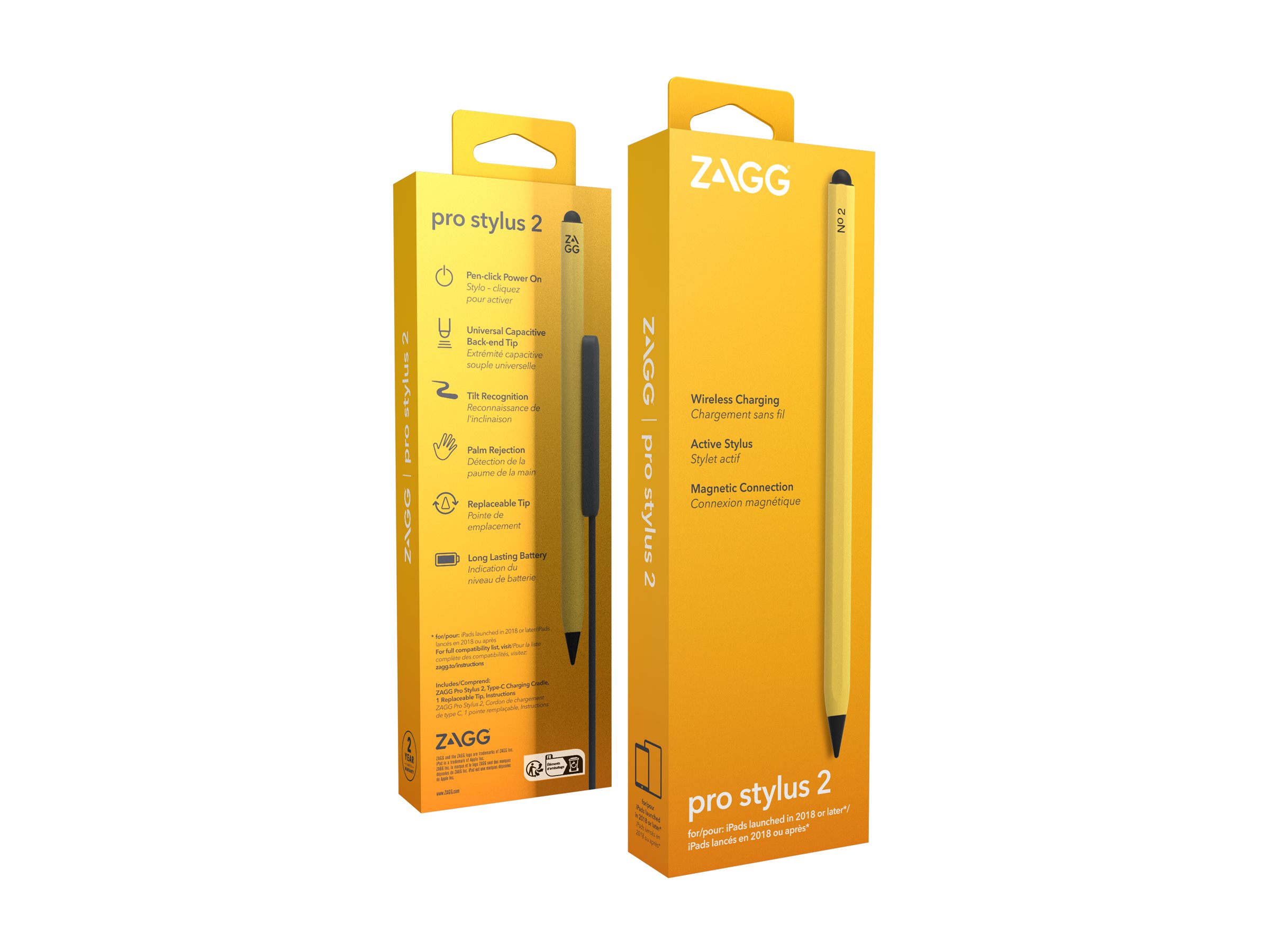 ZAGG Pro Stylus 2 Gul Aktiv skrivestift