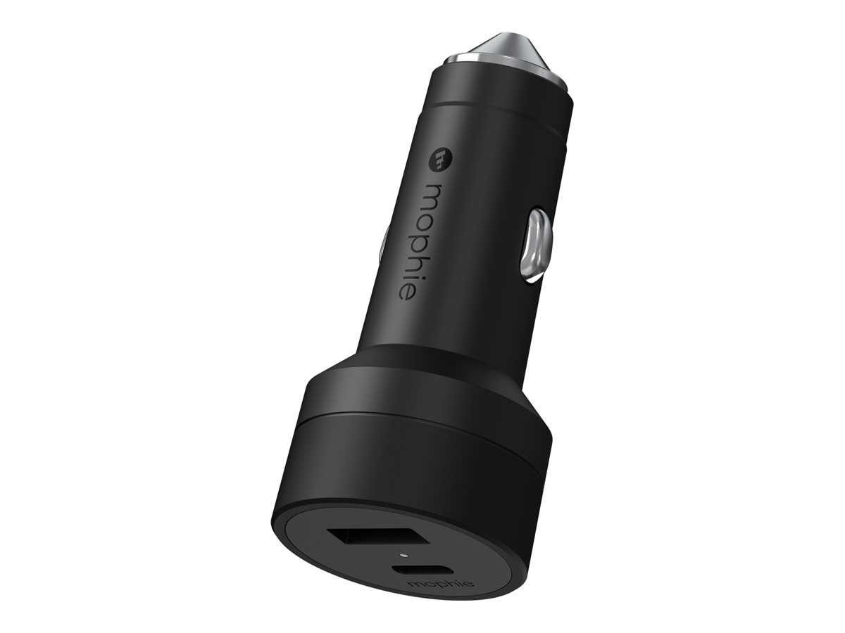 MOPHIE CAR CHARGER USB-C USB-A 42W BLACK