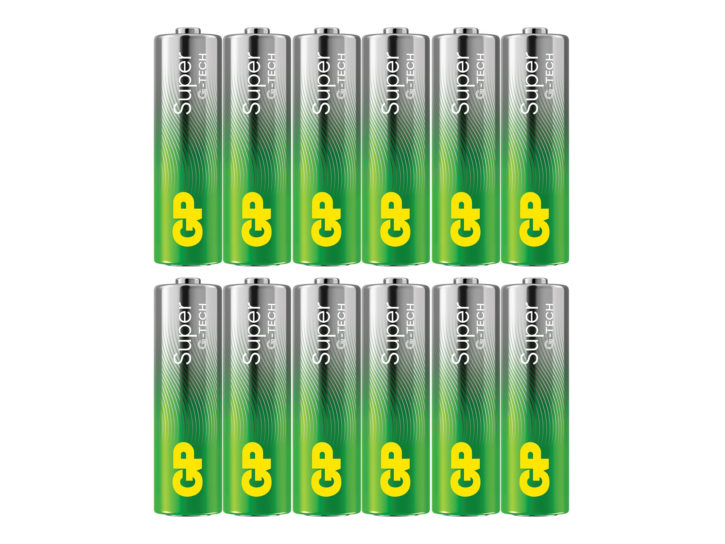 GP Super AA type Batterier til generelt brug (genopladelige) 12