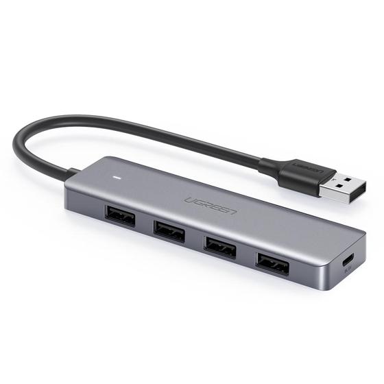 Ugreen Hub 4-in-1 USB-C Adapter to 4× USB 3.0 + USB-C Grey