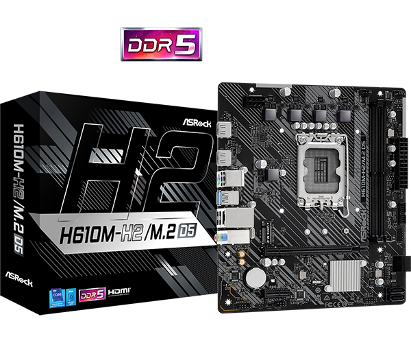 ASRock H610M-H2/M.2 D5 1700 mATX DDR5