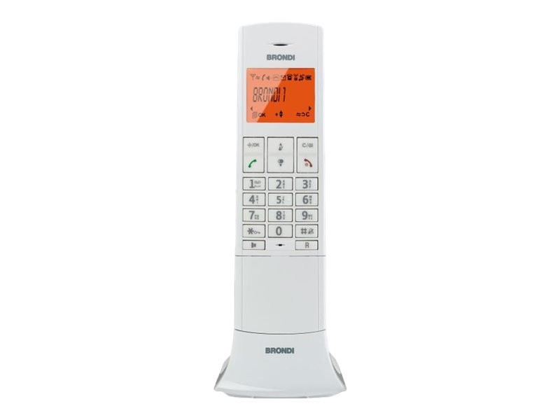 Brondi LEMURE Trådløs telefon Ingen nummervisning Hvid
