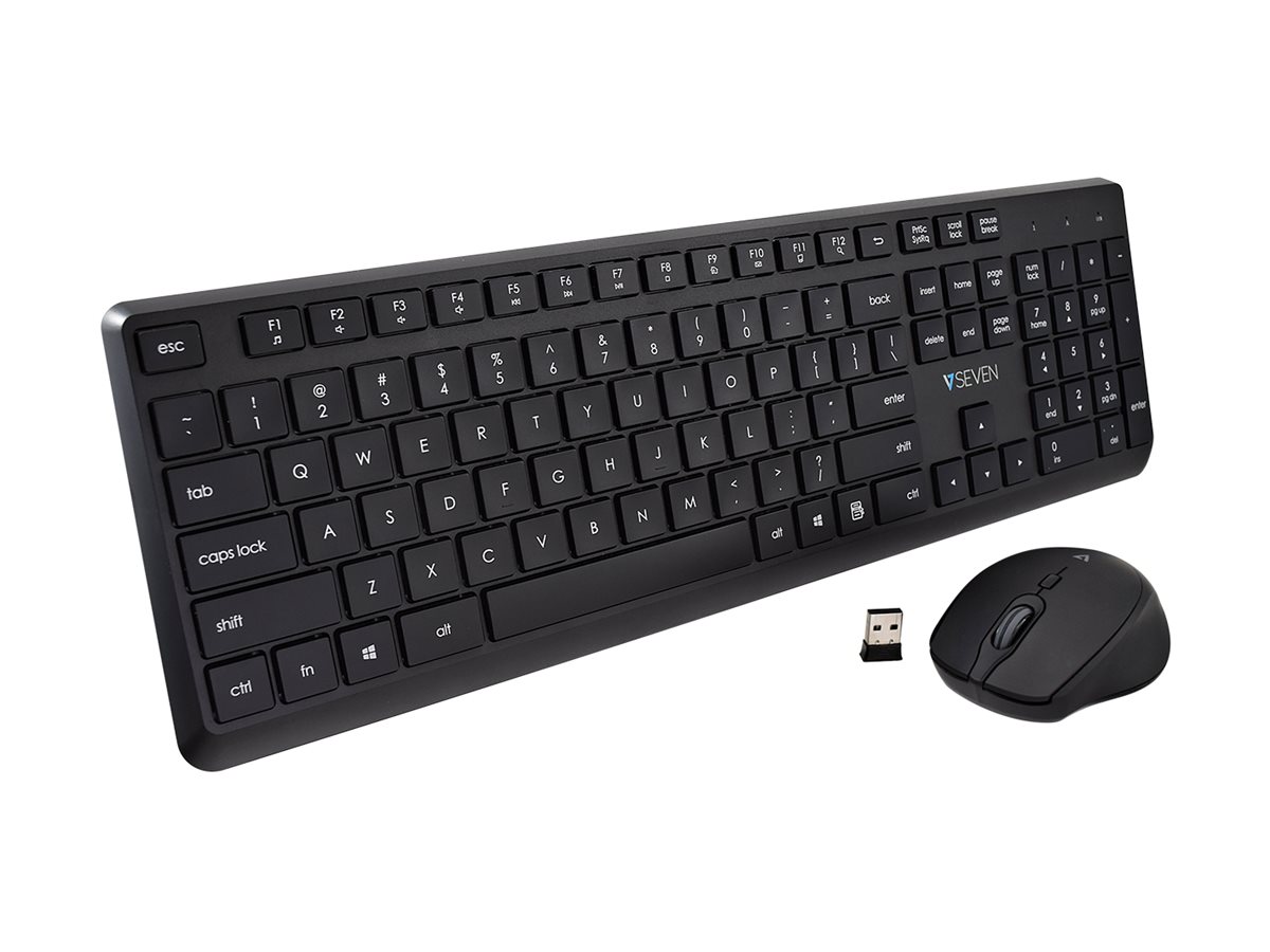 V7 CKW350US Sæt med mus og tastatur Trådløs USA