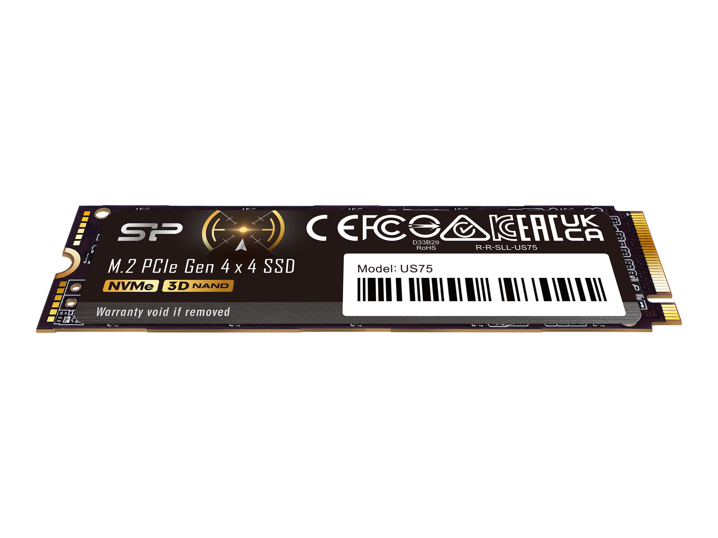 SILICON POWER Solid state-drev US75 2TB M.2 PCI Express 4.0 x4 (NVMe)