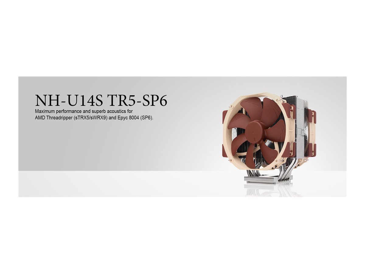 Noctua NH-U14S TR5-SP6 CPU Køler 1-pack Brun Sølv 140 mm