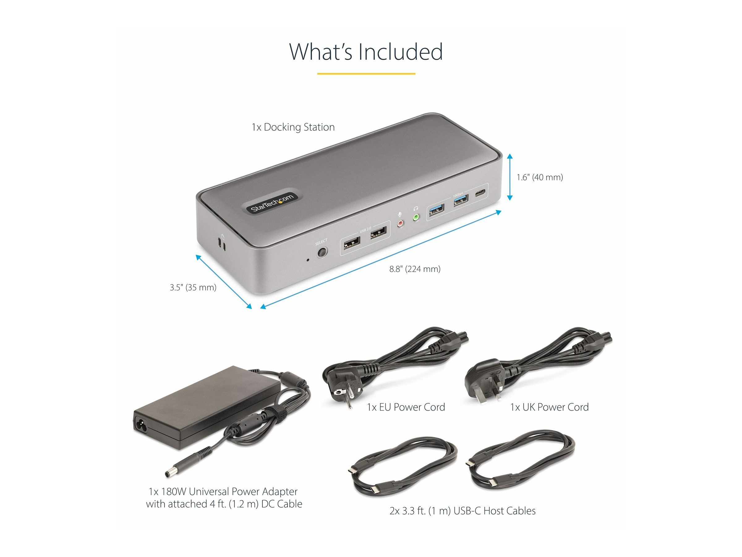 StarTech.com Dual-Laptop USB-C KVM Docking Station, Dual Monitor 4K 60Hz DisplayPort Dock, 5-Port USB Hub, GbE, 90W/45W Power Delivery to Two Laptops, Windows/Mac, 2-Host KVM Dock USB-C 3.2 Gen 2 Dockingstation