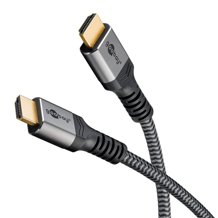 Goobay HDMI 2.0 kabel med Ethernet 4K 60Hz 5 m Sølv