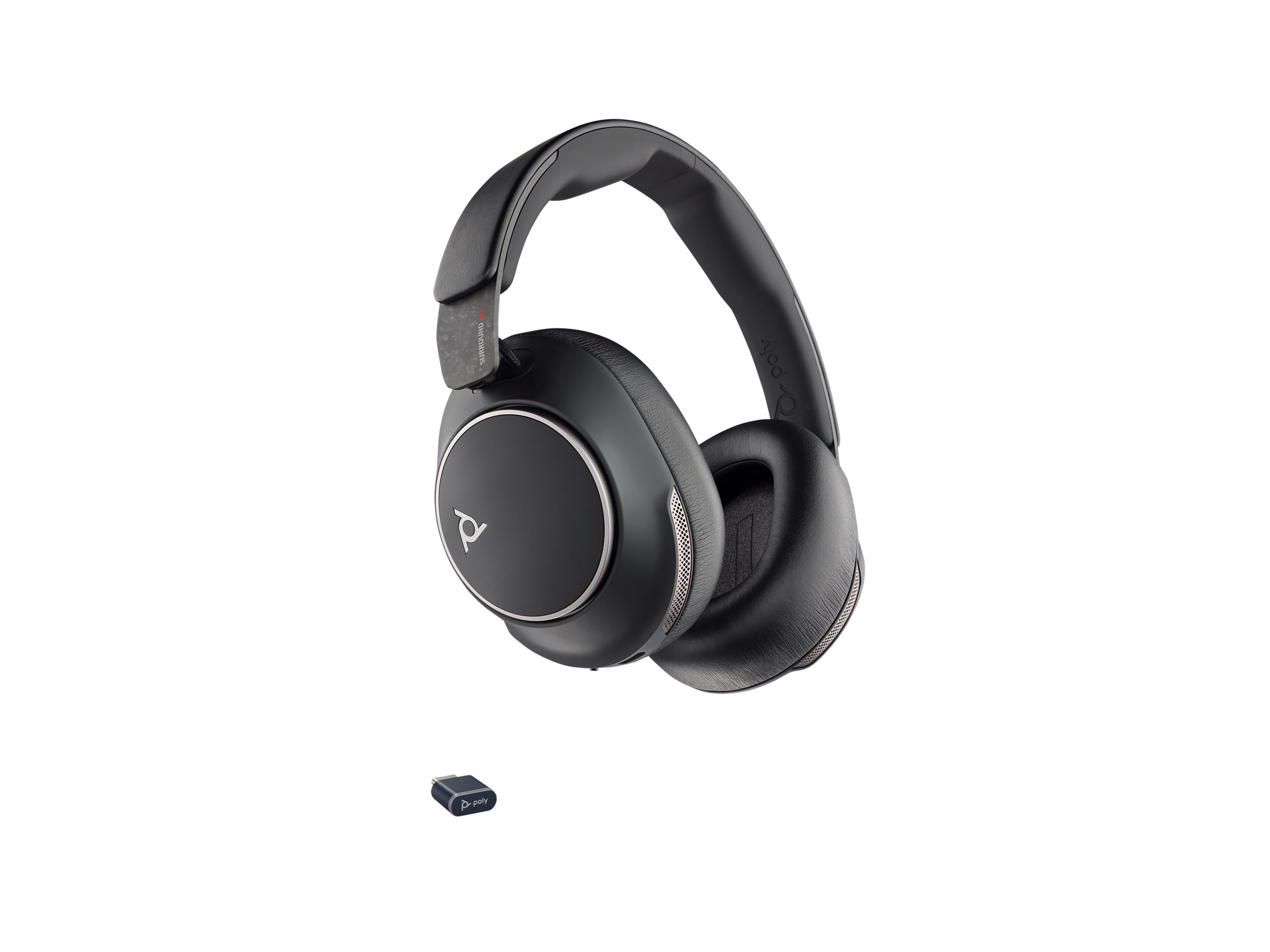 HP Poly Voyager Surround 80 UC Trådløs Høretelefoner Sort