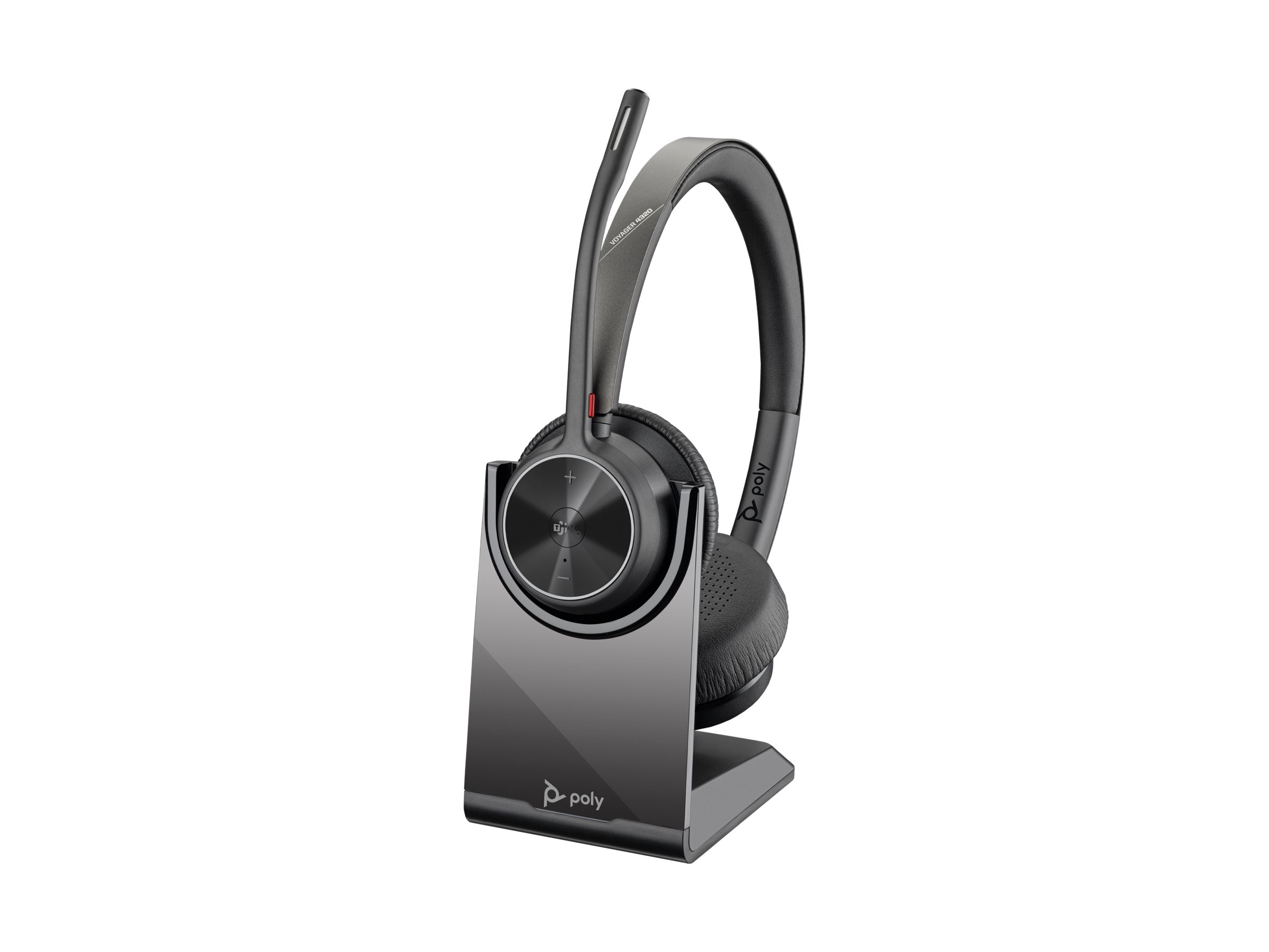 HP Poly Voyager 4320-M Trådløs Kablet Høretelefoner Sort