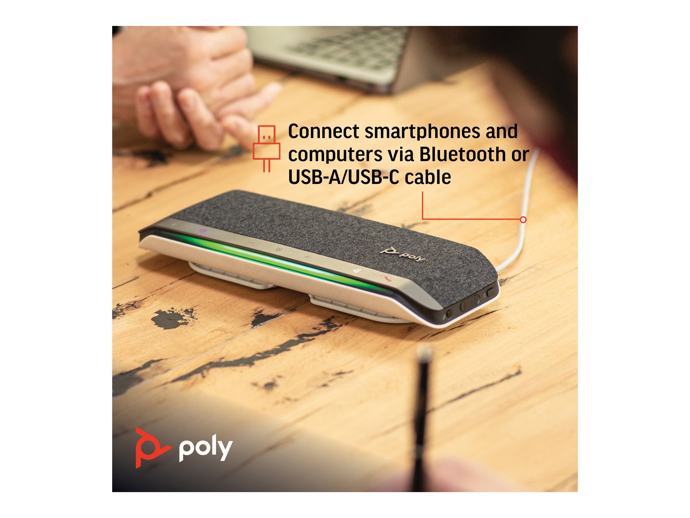 Poly Sync 40-M Smart højttalertelefon Trådløs Kablet