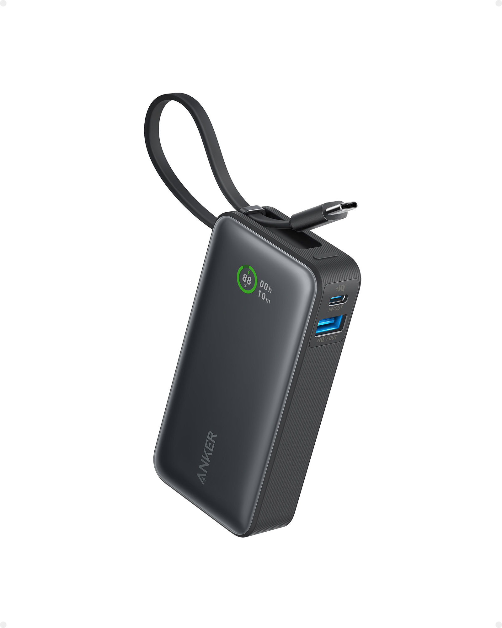 Anker A1259G11 Powerbank 10000mAh 1xUSB-C 1xUSB-A Sort