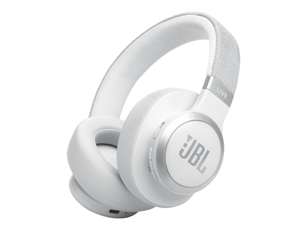 JBL LIVE 770NC Trådløs Kablet Hovedtelefoner Hvid