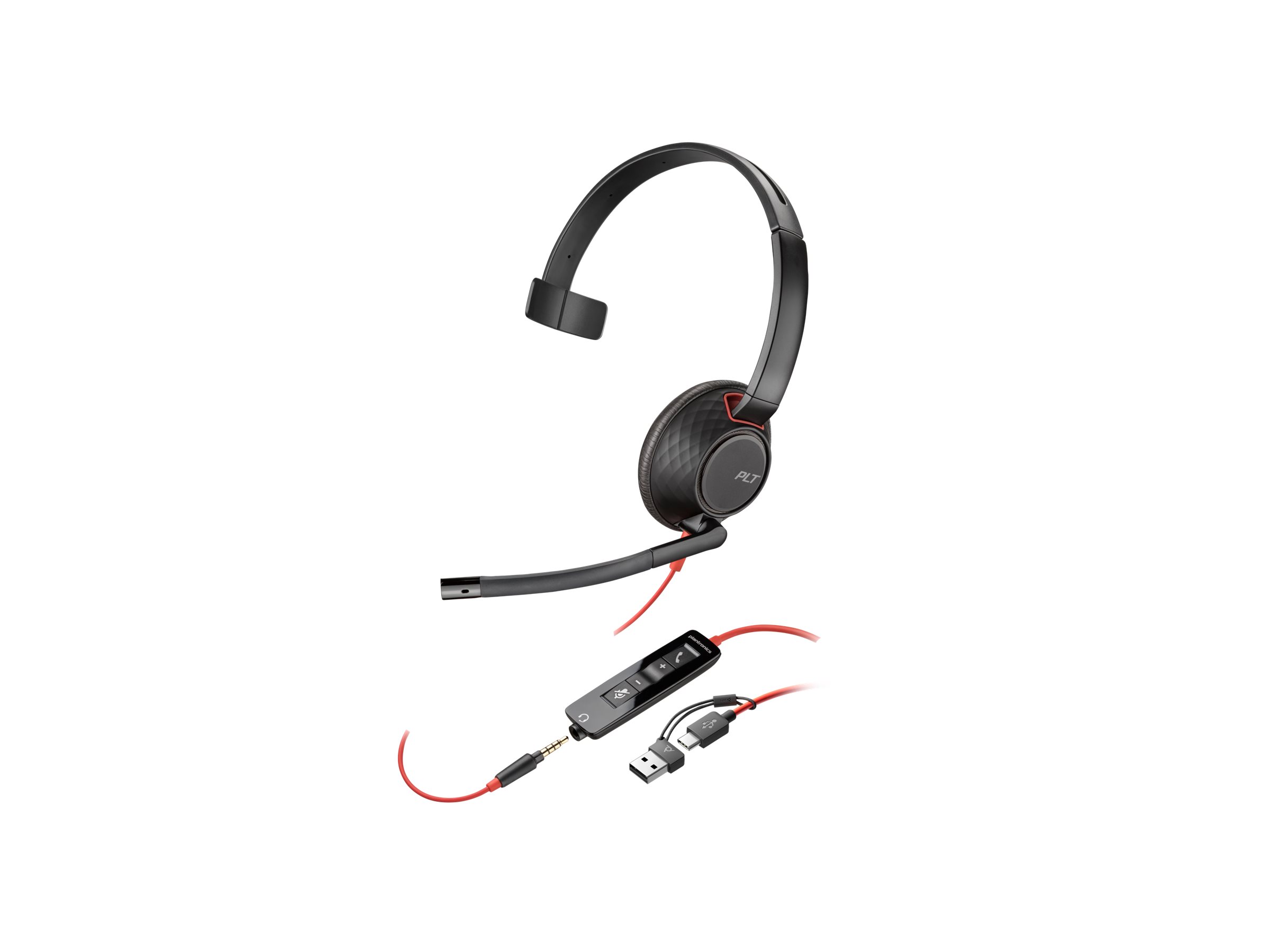 HP Poly Blackwire 5210 Kablet Høretelefoner Sort