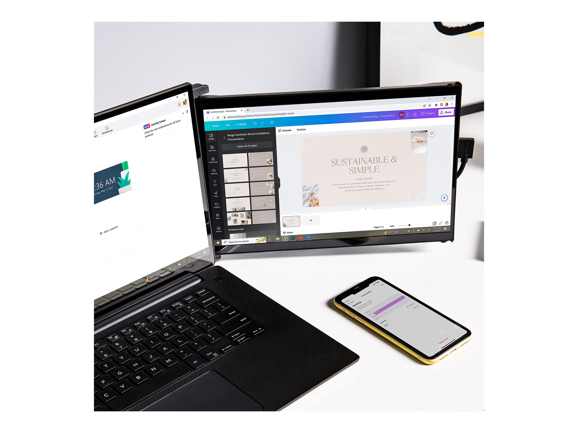 Mobile Pixels DUEX Max DS 14.1 1920 x 1080 (Full HD) Mini HDMI USB-C 60Hz