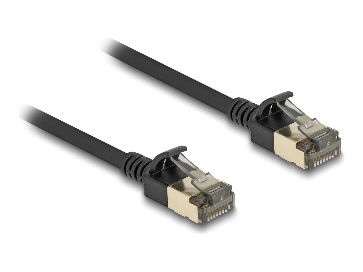 DeLOCK CAT 8.1 F/FTP 3m Netværkskabel Sort