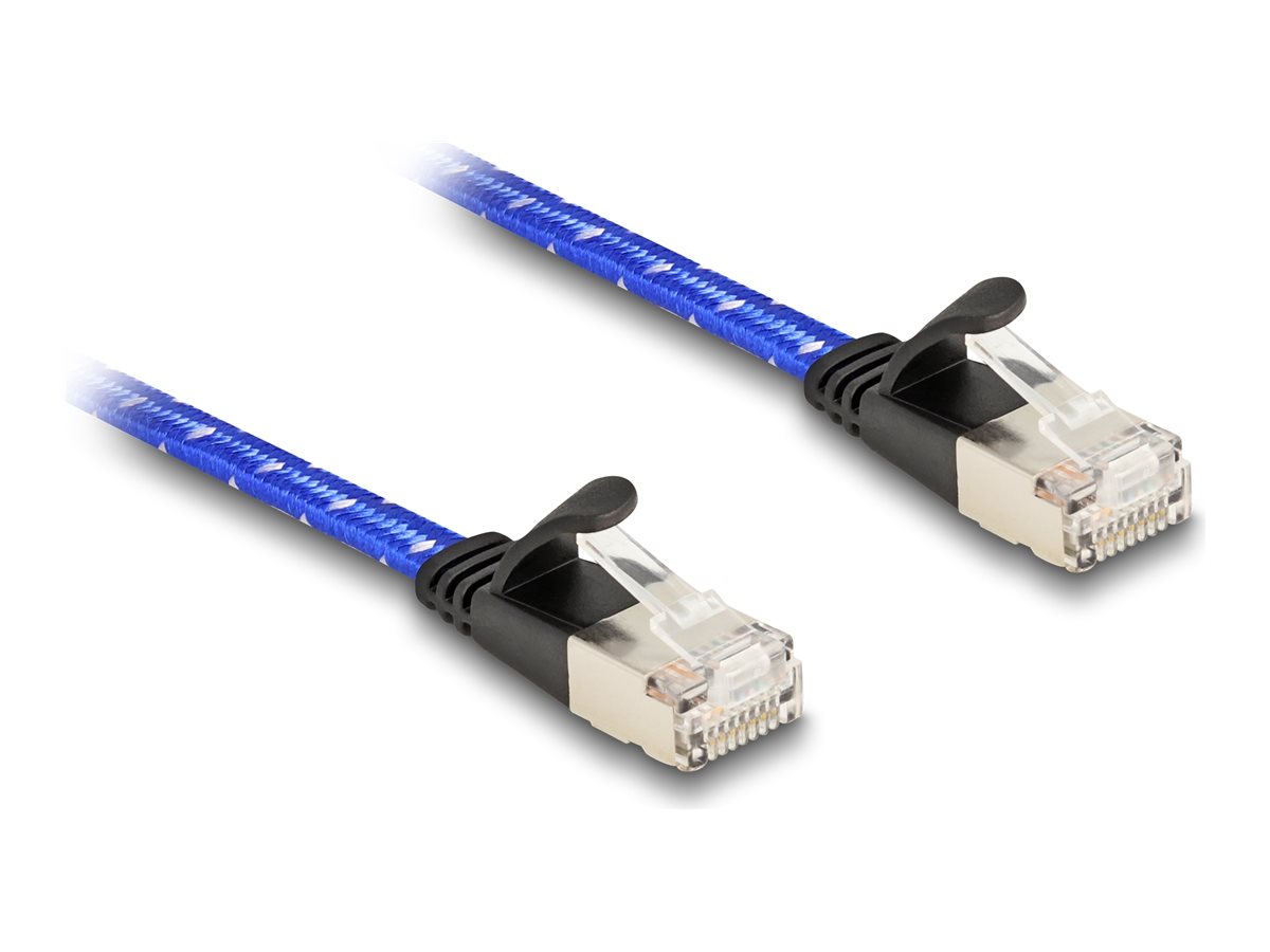 DeLOCK CAT 6a U/FTP 50cm Netværkskabel Blå