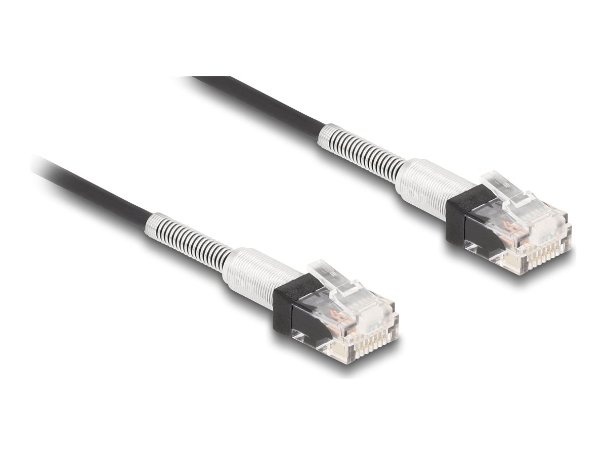 DeLOCK CAT 6a Ikke afskærmet parsnoet (UTP) 2m Patchkabel Sort