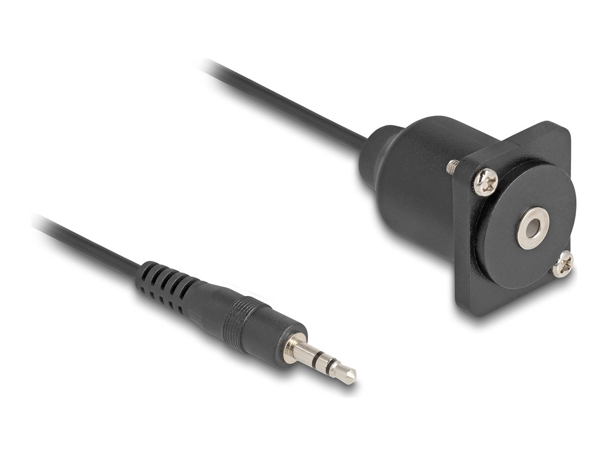 Delock Forlængerkabel til audio 20cm Sort