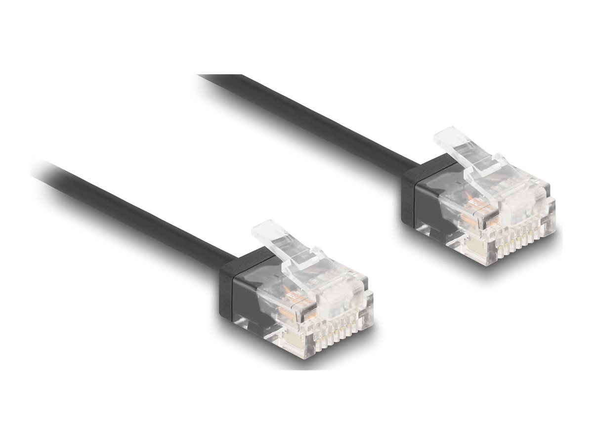DeLOCK CAT 6 Ikke afskærmet parsnoet (UTP) 3m Patchkabel Sort