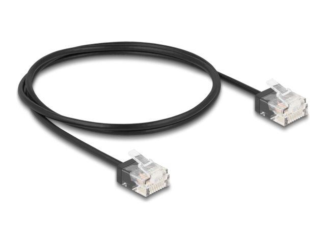 DeLOCK CAT 6 Ikke afskærmet parsnoet (UTP) 1m Patchkabel Sort