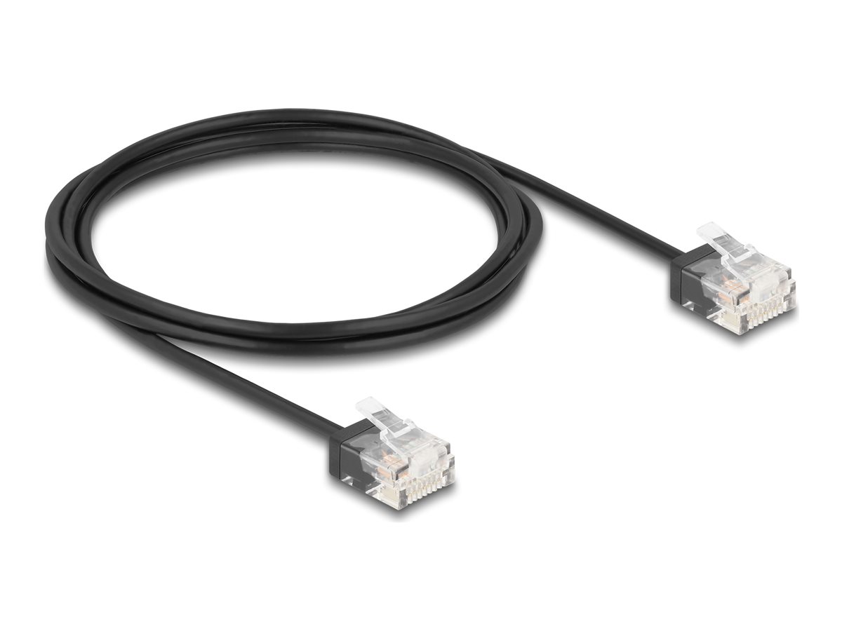 DeLOCK CAT 6 Ikke afskærmet parsnoet (UTP) 2m Patchkabel Sort