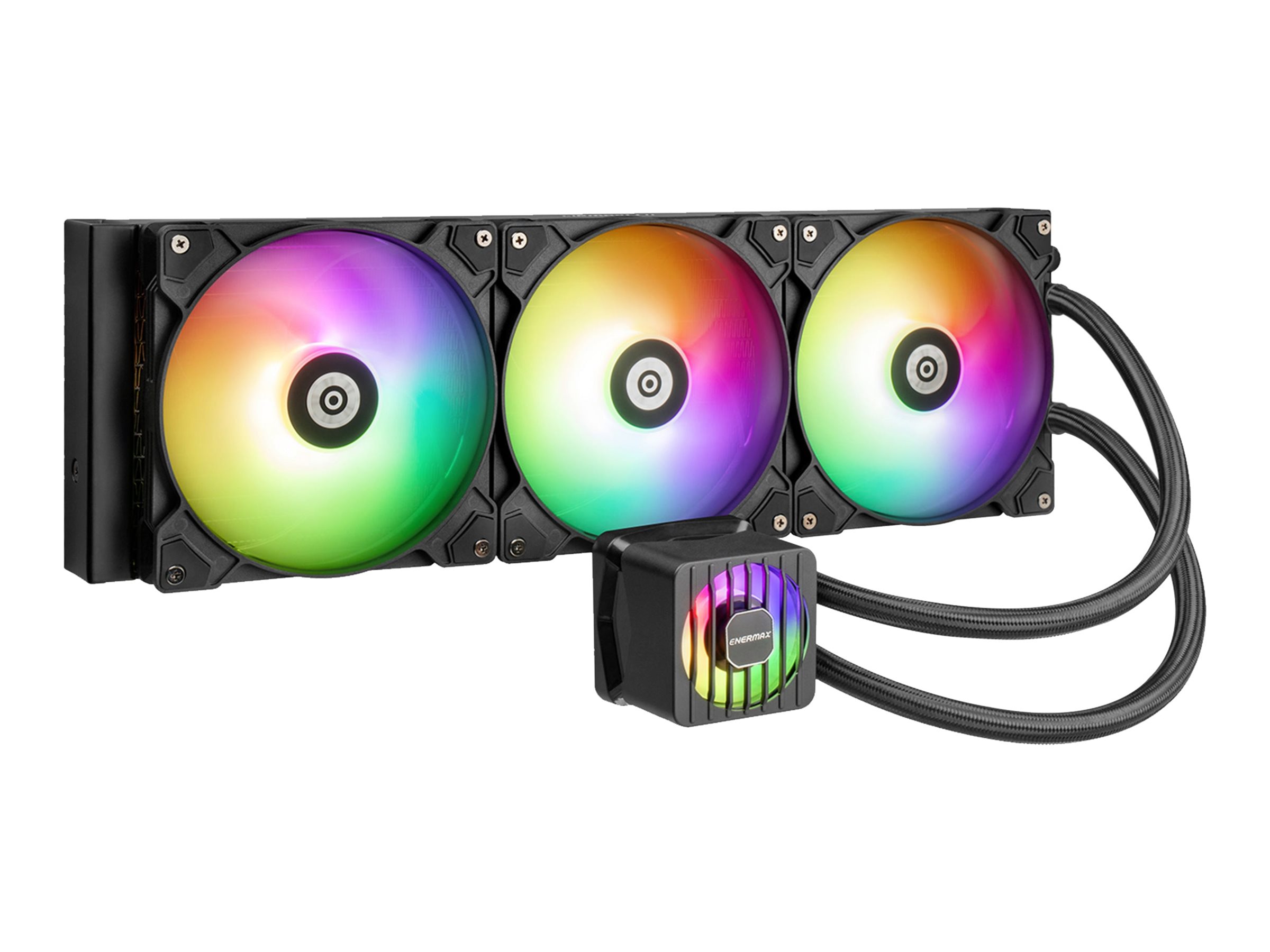 Enermax LIQMAXFLO ELC-LMF360T-ARGB Vandkøler 1-pack Sort 120 mm