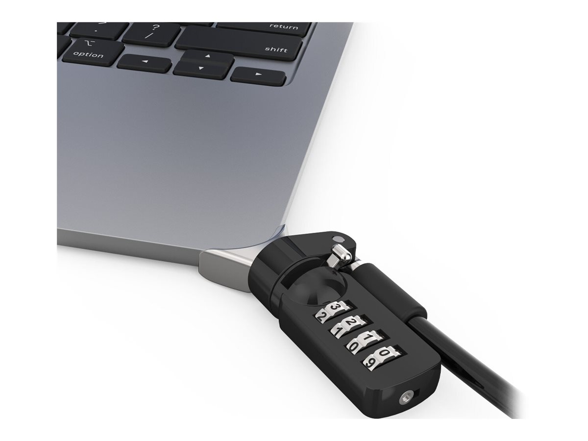 Compulocks Ledge adapter for MacBook Air 15 M2 and M3 with Combination Cable Lock Sikkerhedspakke for system