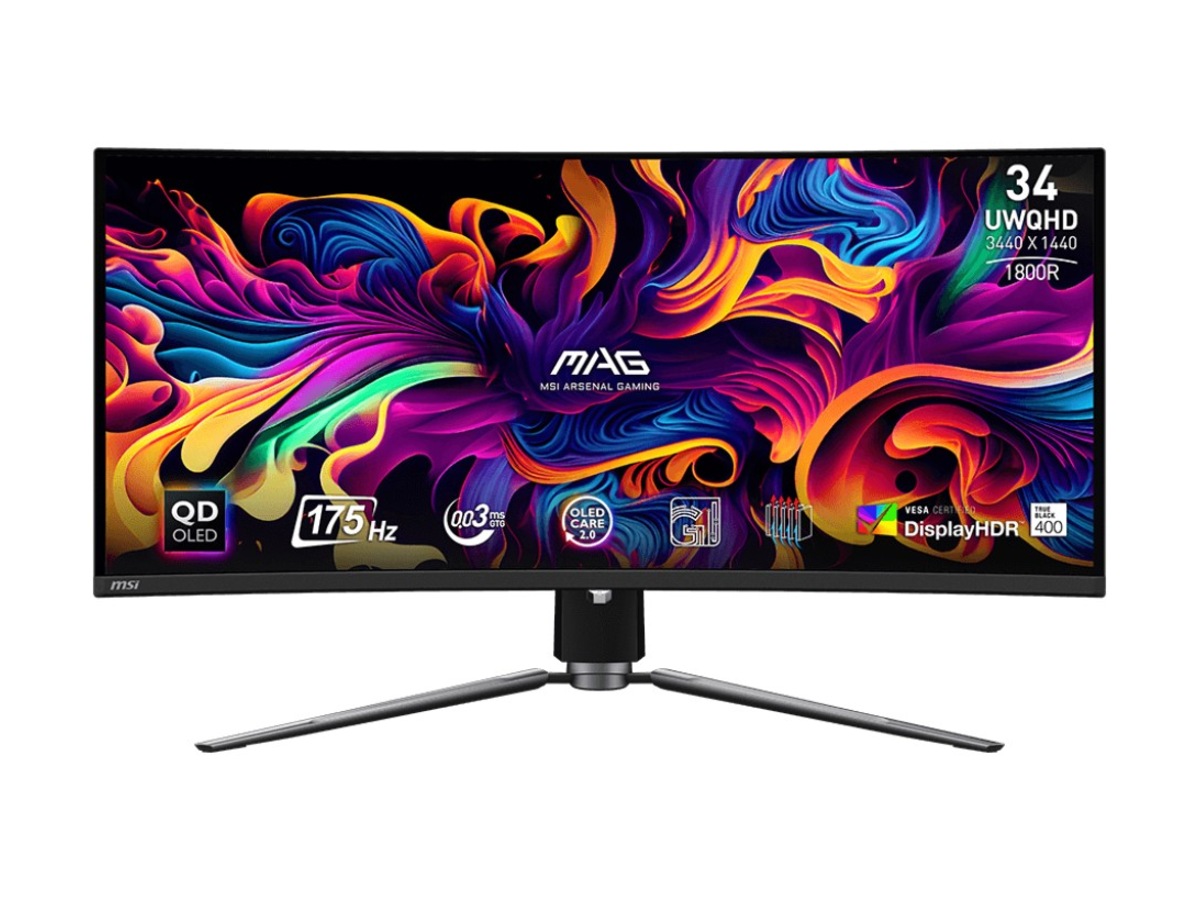MAG 341CQP QD-OLED 34.18i QD-OLED Curve1800R 3440x1440 175Hz NA Tilt/Height/Swivel/Type C Display/HDR 400 3y Warranty