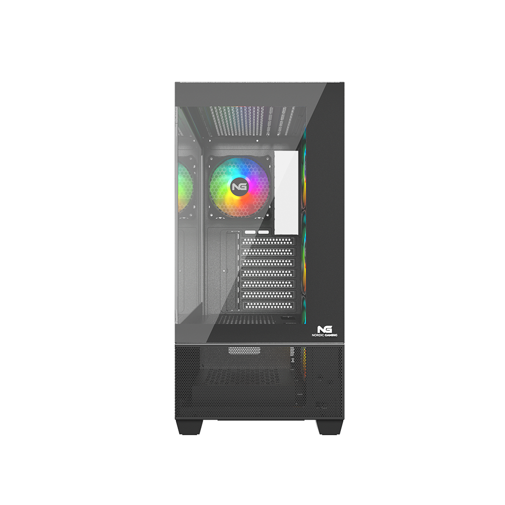 Nordic Gaming Hugin RGB Tower ATX Sort