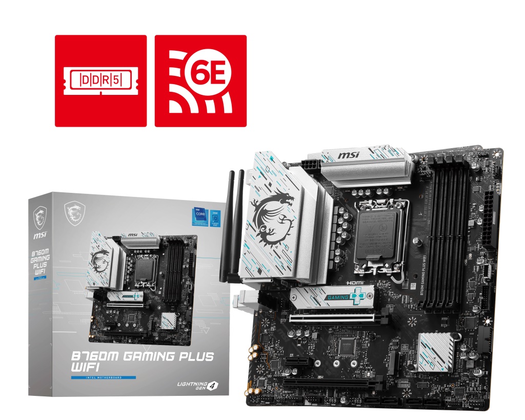 MSI B760M Gaming Plus WIFI Micro-ATX LGA1700