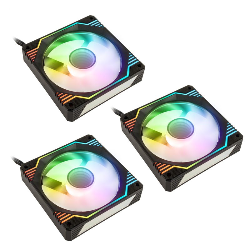 Kolink Umbra X ARGB PWM 3-pack Sort 120 mm