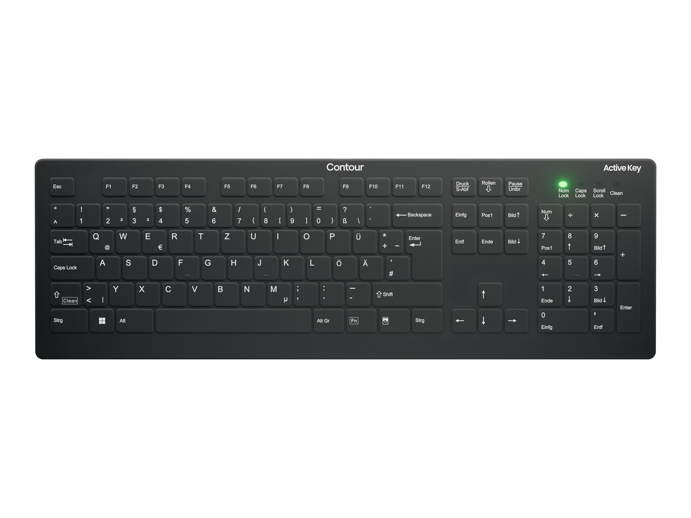 Active Key AK-C8112 Tastatur Membran / saks Trådløs Tysk