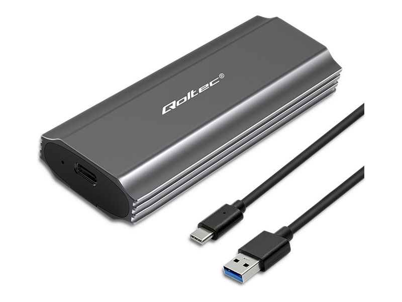 Qoltec Ekstern Lagringspakning USB-C 3.1 (Gen 2) M.2 NVMe Card / PCIe (NVMe)
