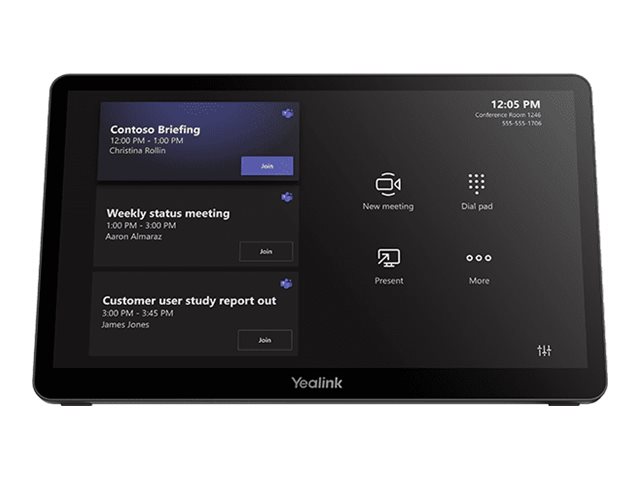 Yealink MTouch Plus-EXT Berøringspanel Sort