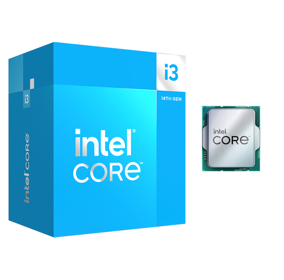 Intel Core i3-14100 Raptor Lake-S CPU - 4 kerner - 3.5 GHz - Intel LGA1700 - Intel Boxed