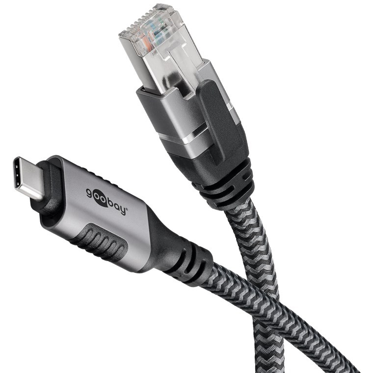 Goobay USB-C 3.1 til RJ45 netværksadapter 7.5 m CAT6 1 Gbit/s