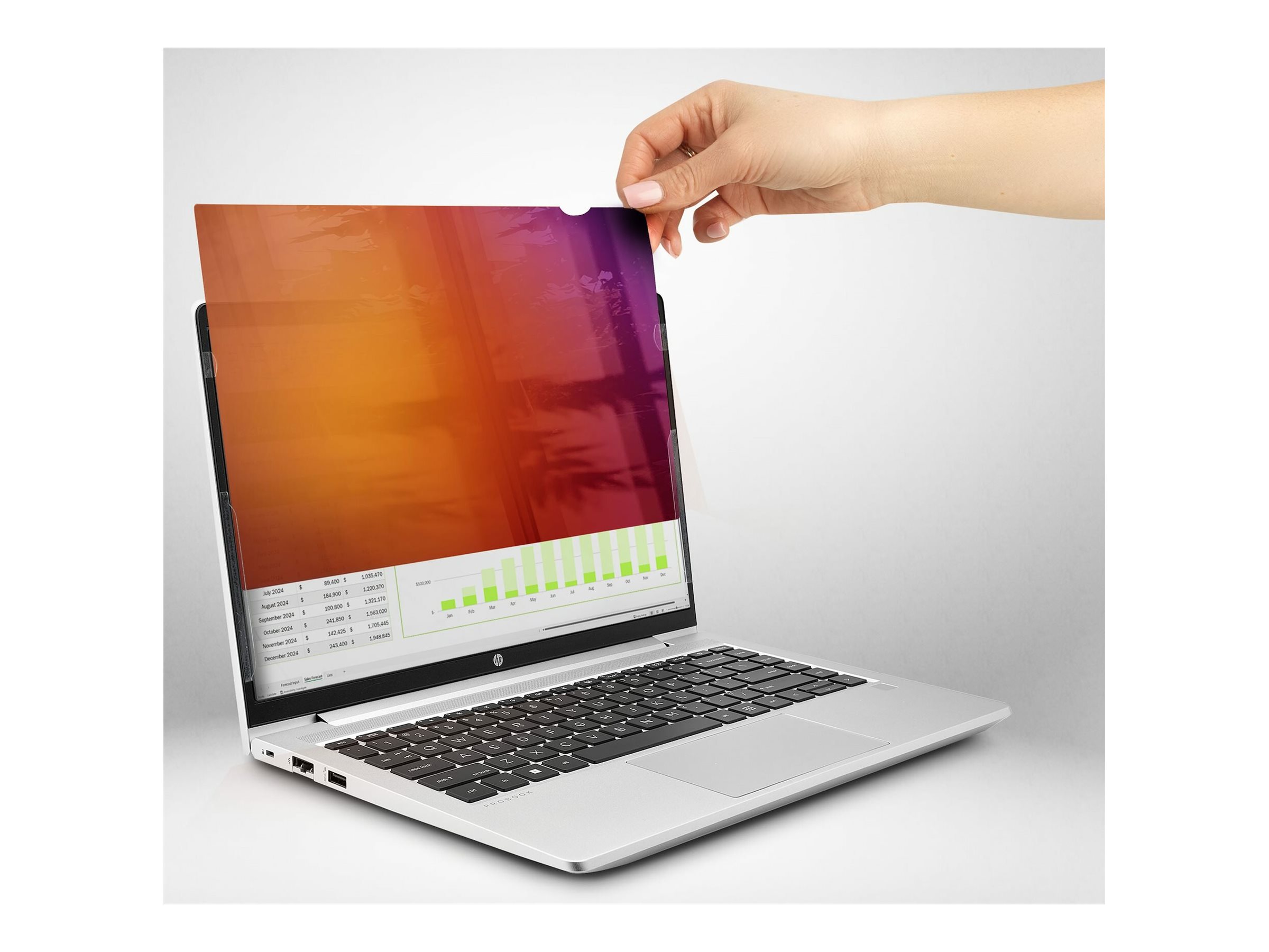 StarTech.com 15.6-inch 16 9 Gold Laptop Privacy Screen, Reversible Filter w/Enhanced Privacy, Computer Security Filter, Removable Screen Protector/Shield, +/- 30 Deg. Notebook privacy-filter