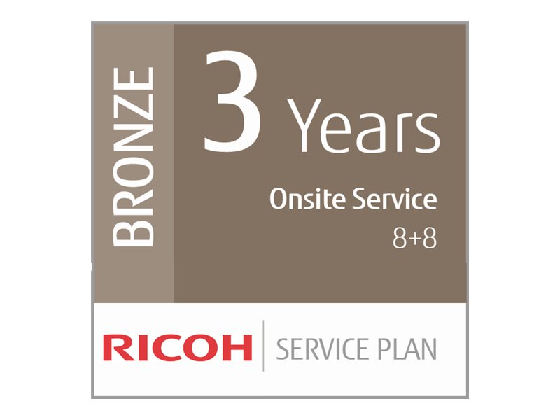 Ricoh Scanner Service Program 3 Year Bronze Service Plan for Fujitsu Low-Volume Production Scanners 3år Reservedele og arbejdskraft