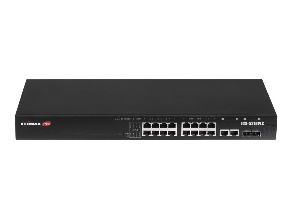 Edimax Pro IGS-5218PLC Switch 18-porte Gigabit Ethernet PoE+