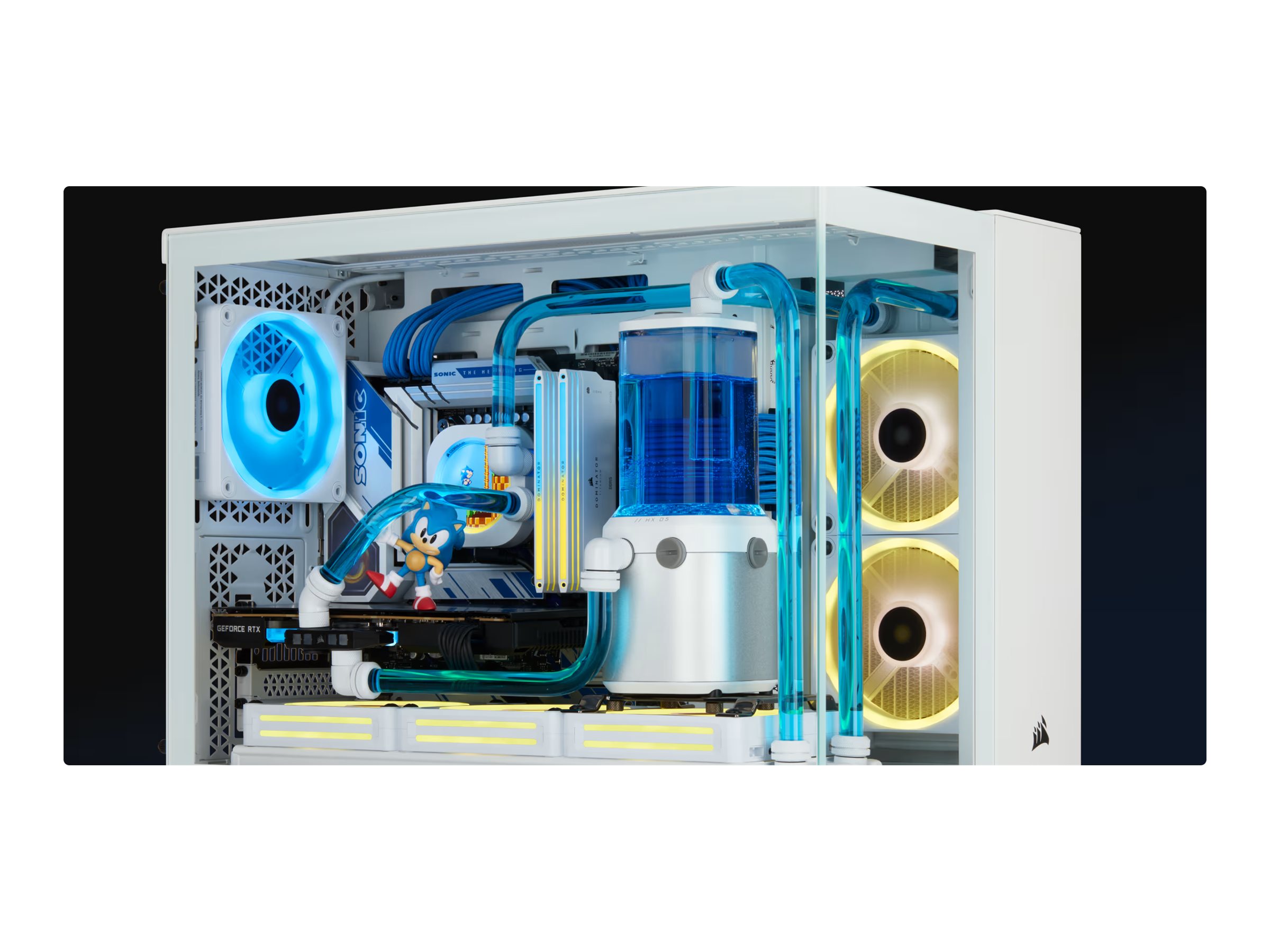 CORSAIR iCUE LINK 2500X RGB Tower Micro ATX Hvid