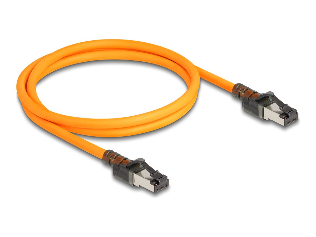 DeLOCK CAT 6a S/FTP 1m Netværkskabel Orange