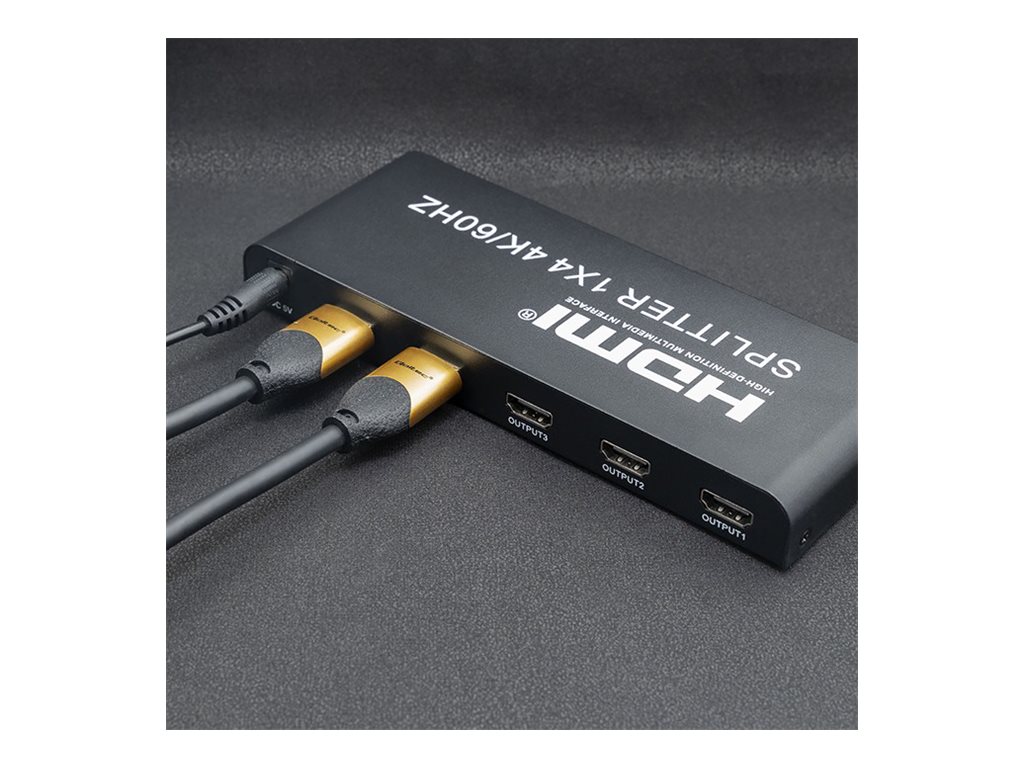 Qoltec Video-/audiosplitter 4 porte HDMI